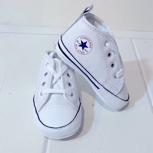 Converse Newborn White Leather|ALL STAR BABY SHOES